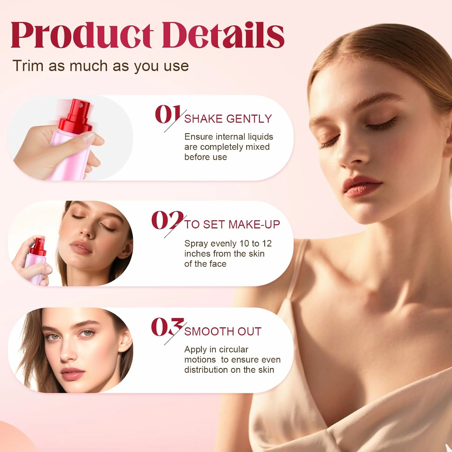 Powder Melt Glass Setting Spray,Waterproof Finishing spray, Long Lasting Lock Face Fixing Mist, Hydrate Before Makeup Matte Oil Control Lightweight Refreshing (2)