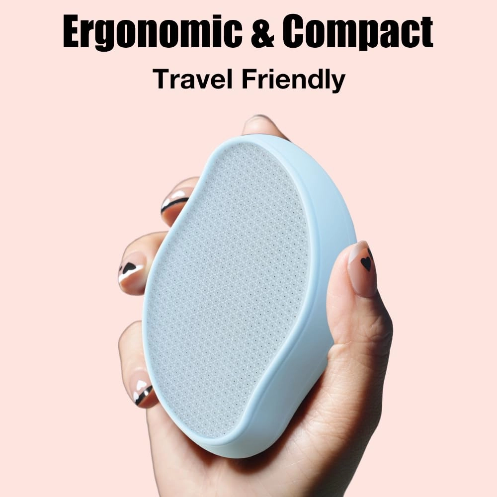 Premium Crystal Hair Eraser,Painless Exfoliation Hair Removal Epilator,Nano Glass Hair Remover for Women,Natural Gentle and Efficient Shaver Trimmer on Leg ArmSky Blue