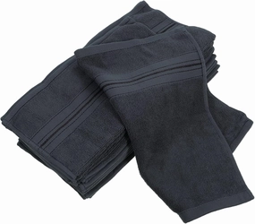 PRETYZOOM 12pcs Soft Cotton Towels Highly Absorbent Washcloths for Bathroom Salon Gym Quick Dry Face Cloths Deep Versatile Use for Hand Drying Facial Cleansing