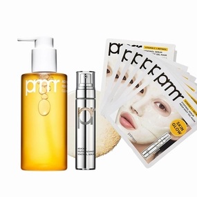 PRIMERA (PRMR Oil to Foam Clenaser with PRMR Gel Masks and Vitatinol Serum