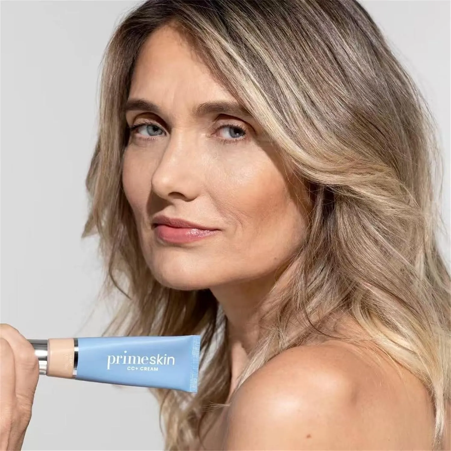 Primeskin Cc Cream for Older Women,Liquid Foundation,Cc Cream Liquid Foundation,Full-Coverage Foundations, Lightweight Natural Coverage, Natural Finish, 1.8 Fl Oz/30ml (LIGHT)