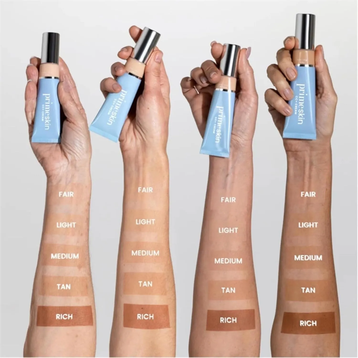 Primeskin Cc Cream For Older Women,Primeskin Cc Cream, Cc Cream Liquid Foundation, Lightweight Natural Coverage-1.8 Fl Oz/30ml (Medium)