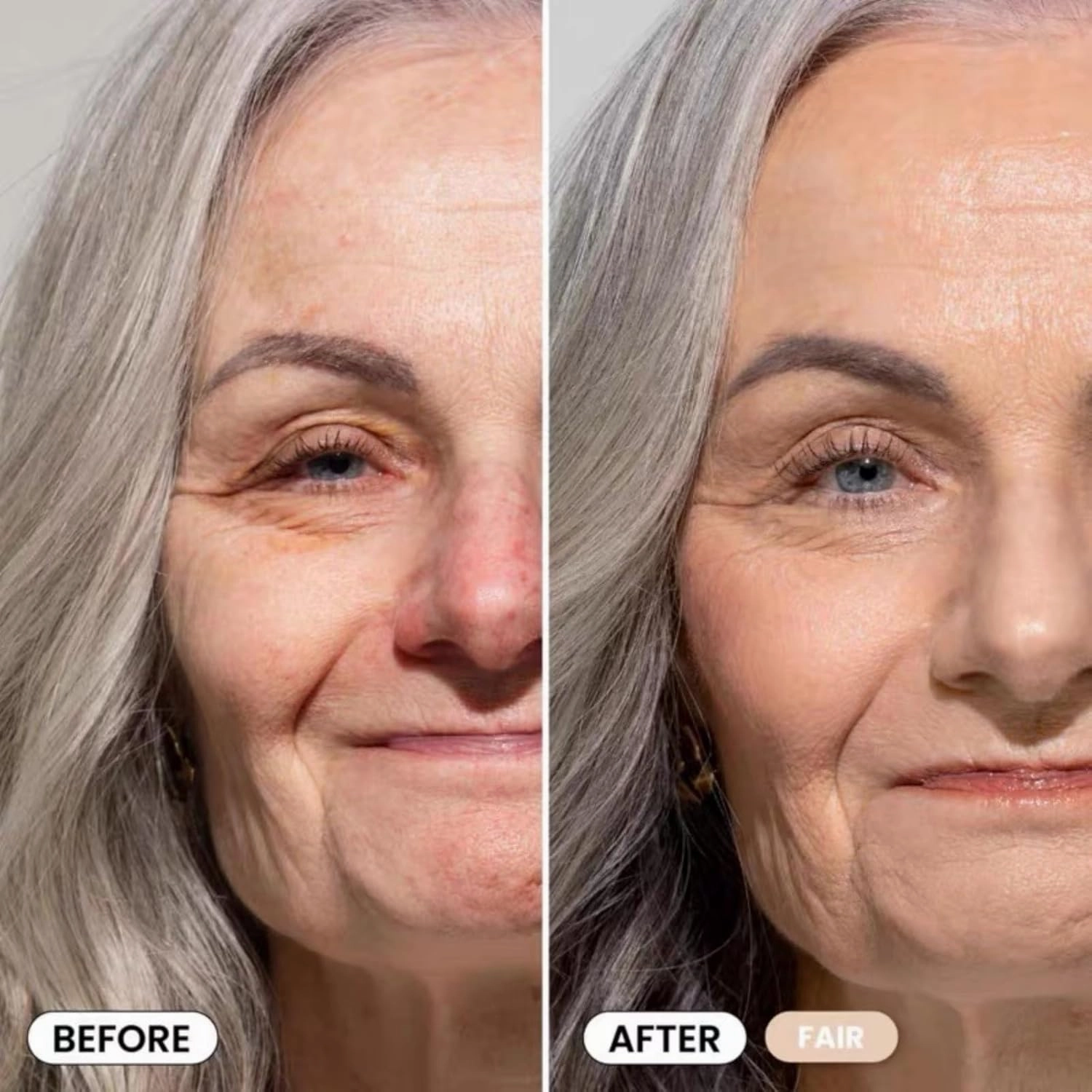 Primeskin Cc Cream for Older Women,Primeskin Cc Cream, Cc Cream Liquid Foundation, Lightweight Natural Coverage-1.8 Fl Oz/30ml (Rich, Medium)