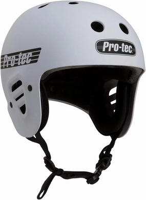Pro-Tec Full Cut Certified Skateboard Helmet, Ideal for Skateboarding, Bicycling, BMX and Roller Skating, Medium– White Matte