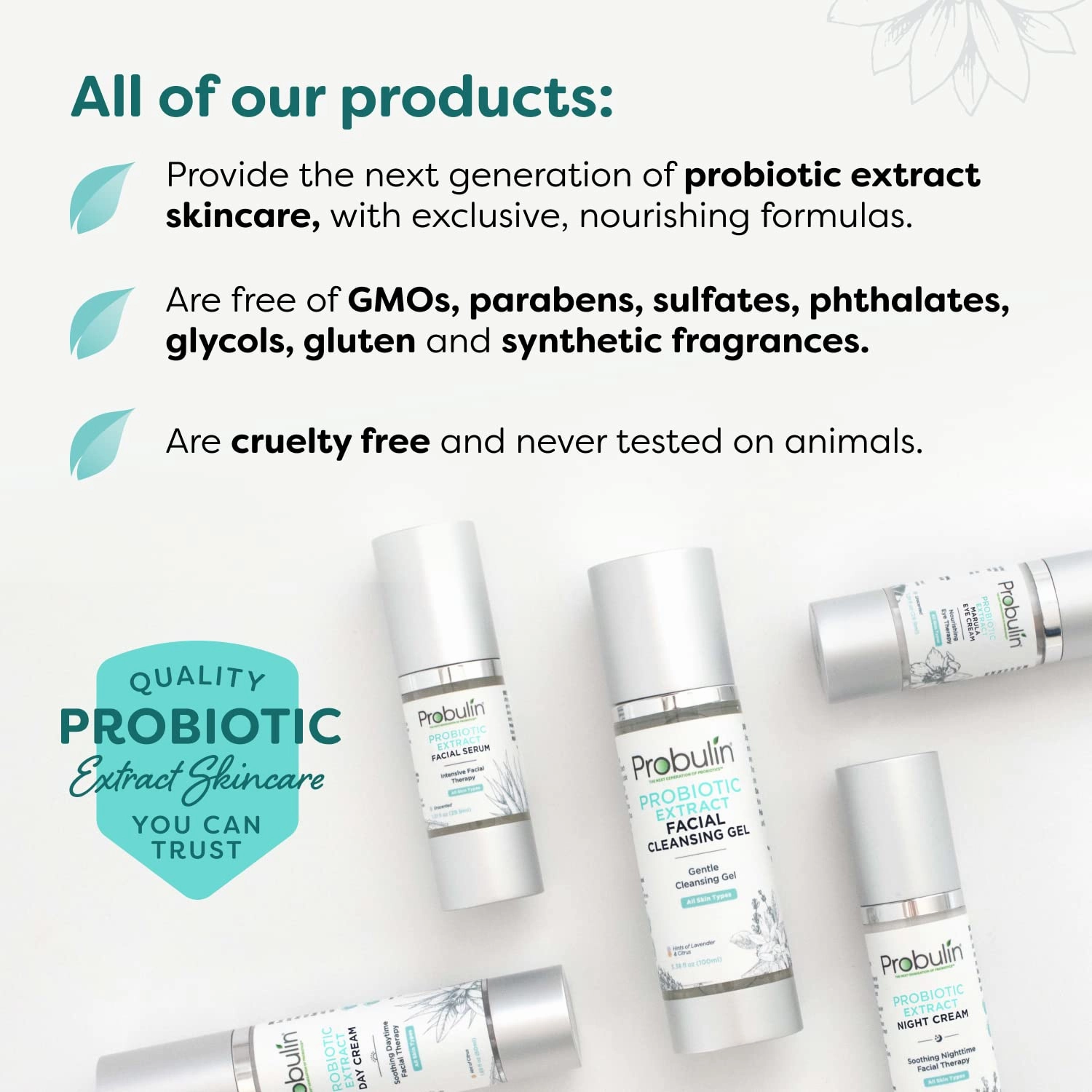 Probulin Probiotic Extract Eye Cream, Nourishing Eyes Therapy for Women, Skin Care Hydrating Gel with Marula Oil and Antioxidants, 1.01 oz