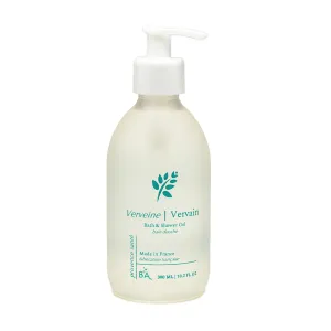 Provence Sante Cleansing Bath & Shower Gel - Moisturizing Almond Oil Body Wash for Dry Skin - Nourishing Lemon Vervain Scent - Made in France - 10.2 Oz