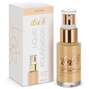 Pure Skin Liquid Foundation - Snow White, 30ml | Full Coverage l Long Lasting | Lightweight l Oil Free Dewy Finish Halal Certified & Vegan Makeup (Sun Beige, 30ML)