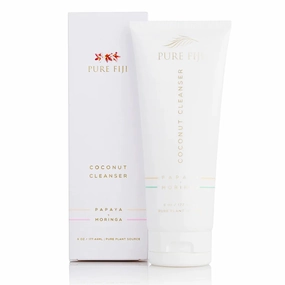 PURE FIJI Coconut Face Wash Hydrating Gentle Face Cleanser, Daily Facial Cleanser, Cleansing Cream Facial Wash that Leaves Skin Soft, Anti-Aging and Fine Lines, 6 Oz