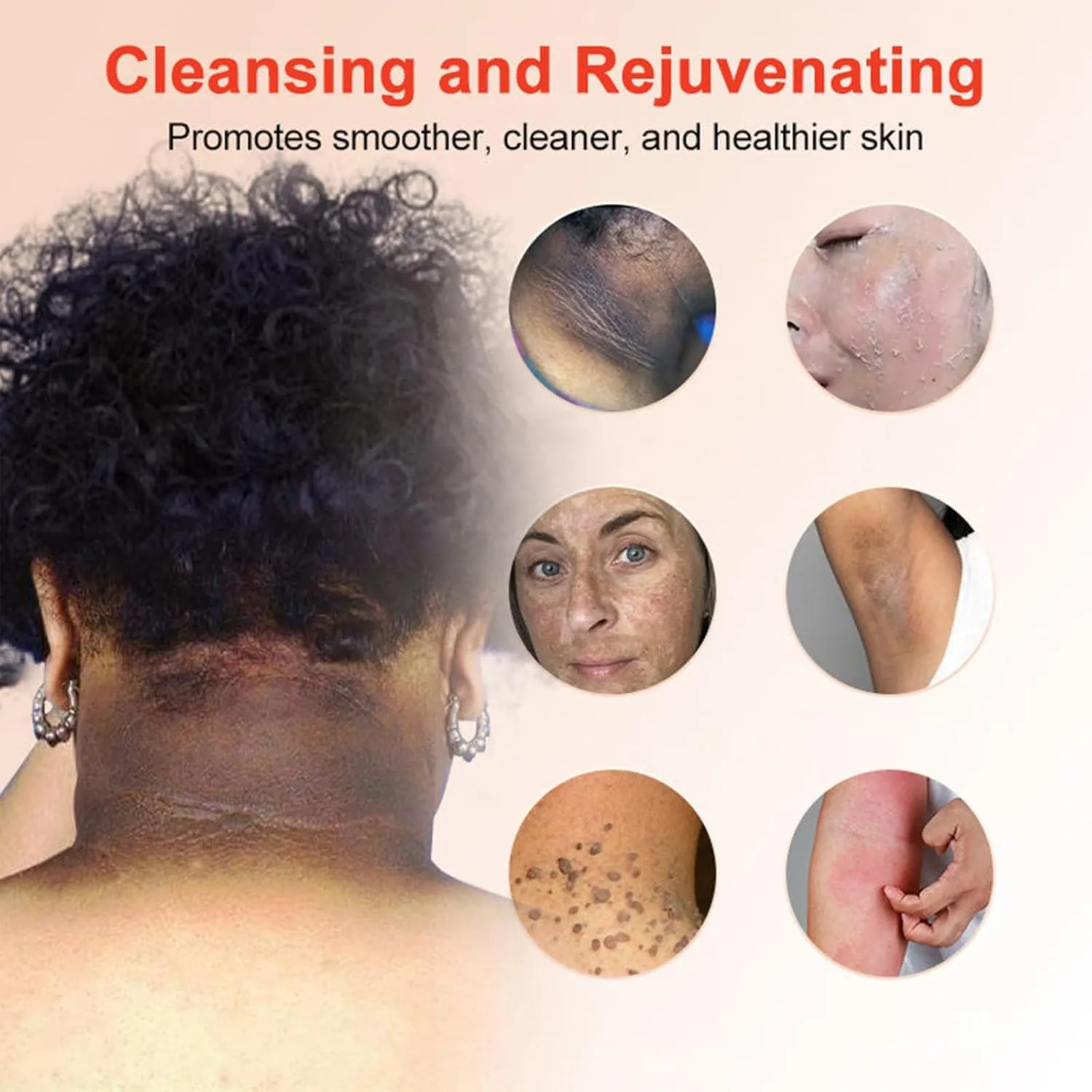 Purifying Exfoliating Gel, Facial Exfoliator Cleanser, Deep Cleansing Face and Body Exfoliating Scrub Gel, Moisturizing Cleanses Skin Give Cleans Dirt & Oils (4 Pack)