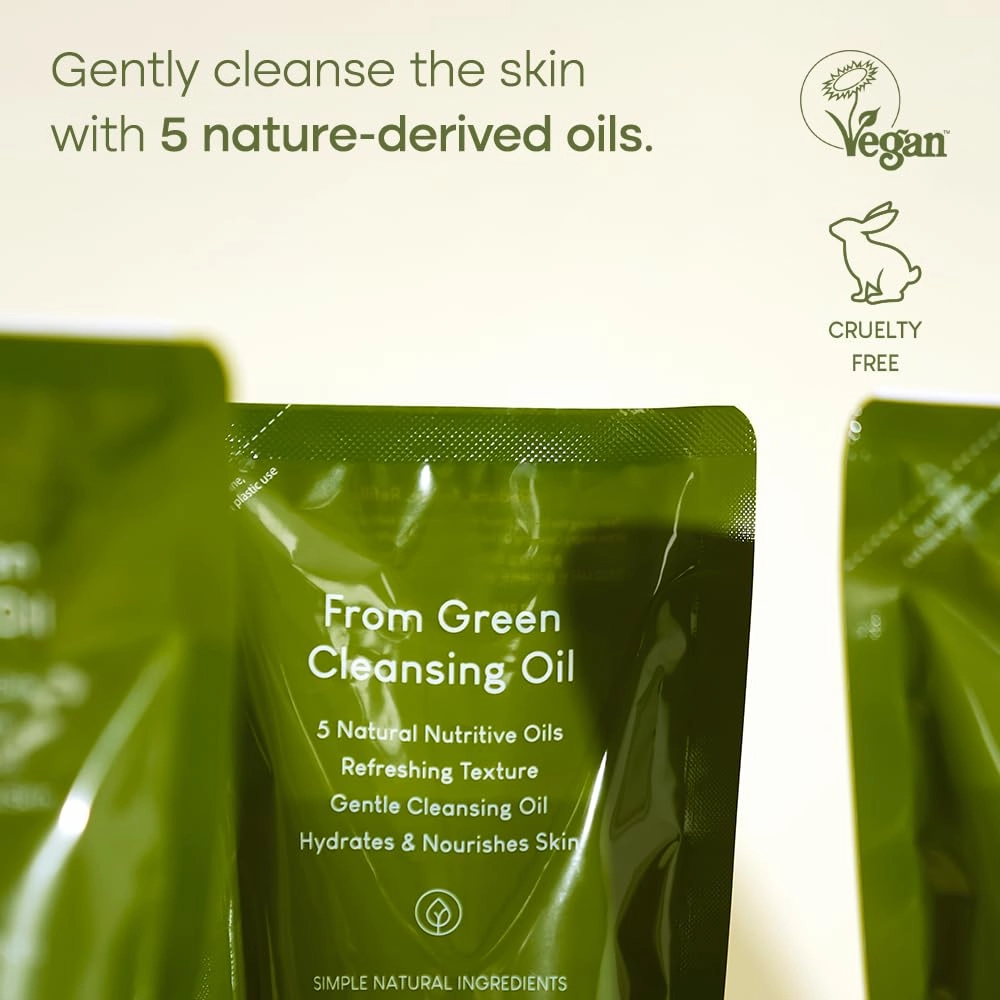 PURITO From Green Cleansing Oil Refill 6.76 fl.oz / 200ml Gentle Facial Cleanser, Cruelty-free & Vegan, Nature-derived Oils (Refill)