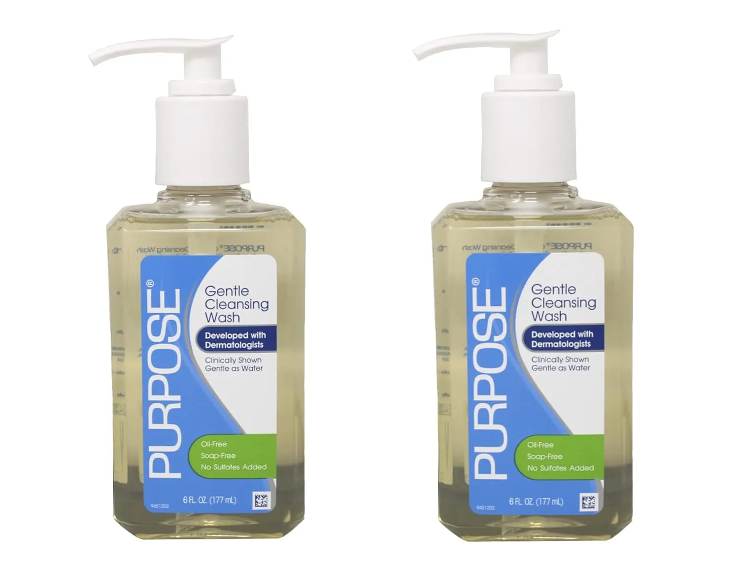 Purpose Gentle Cleansing Wash, 6 oz (Pack of 2)
