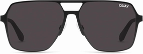 Quay - Mens Sunglasses, Polarized Aviator Lenses with UV Protection, Oversized Sunglasses (Backstage Pass)