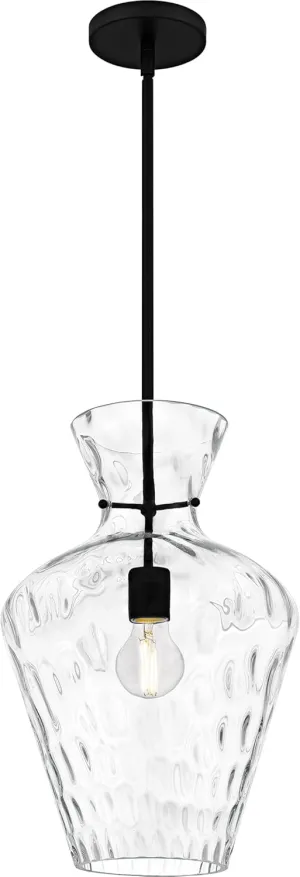 Quoizel Hollis 1-Light Matte Black Pendant