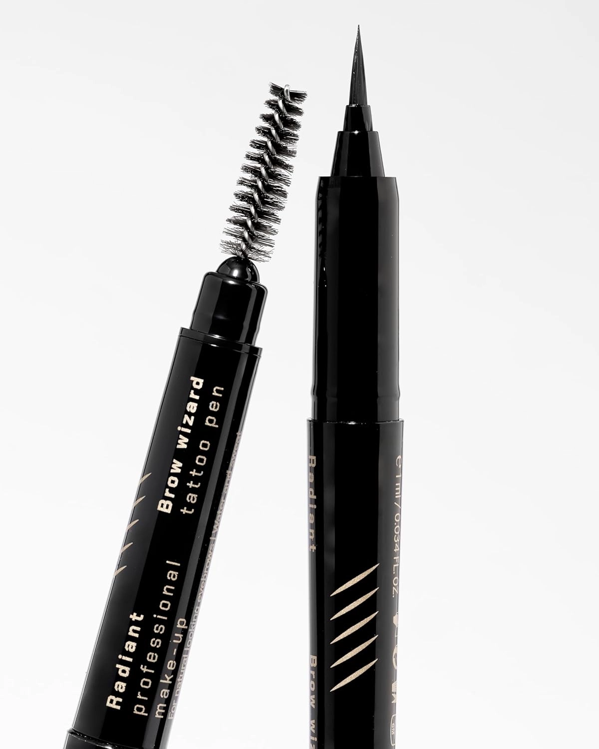 Radiant Professional Makeup – Brow Wizard Tattoo Pen – Precision Eyebrow Tint Pen for All-Day Wear in Dark Brown, Natural Brown, Light Brown