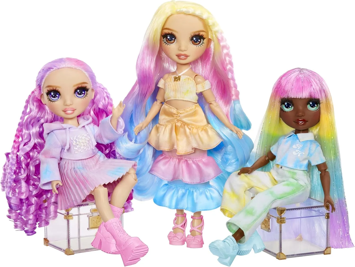 Rainbow High Watercolor & Create Fashion DIY Doll with Washable Watercolors   Tie-Dye Kit, Green Eyes, Long Straight Hair, Bonus Top & Shoes. Color, Create, Play, Rinse and Repeat. Creative 4-12 