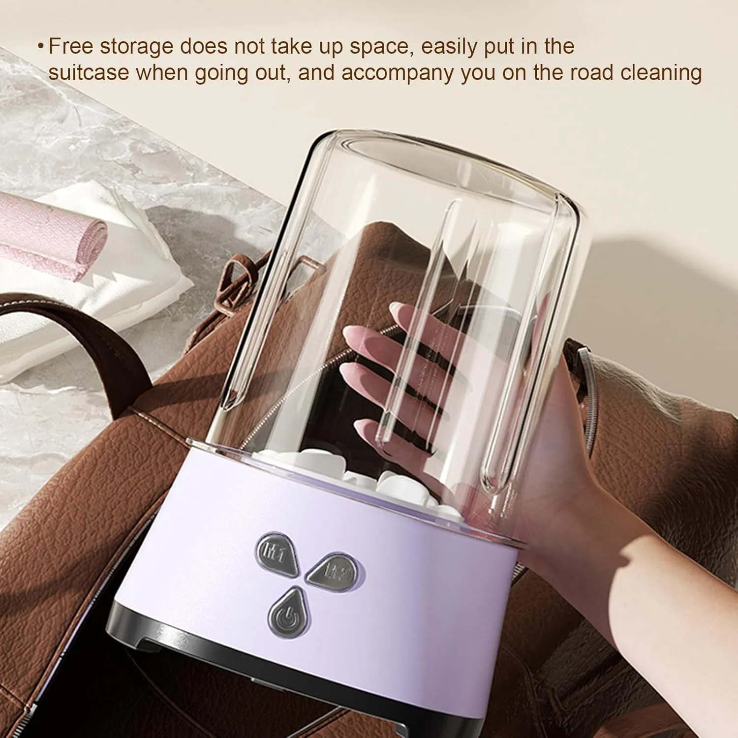 Rechargeable Countertops Washer - Washing Machine With Laundry Bag Deep Cleaning Of Underwear,Portable Washing Machines,2 Wash Programs, Long-Lasting Battery Life,Travel For Renters Business Traveler