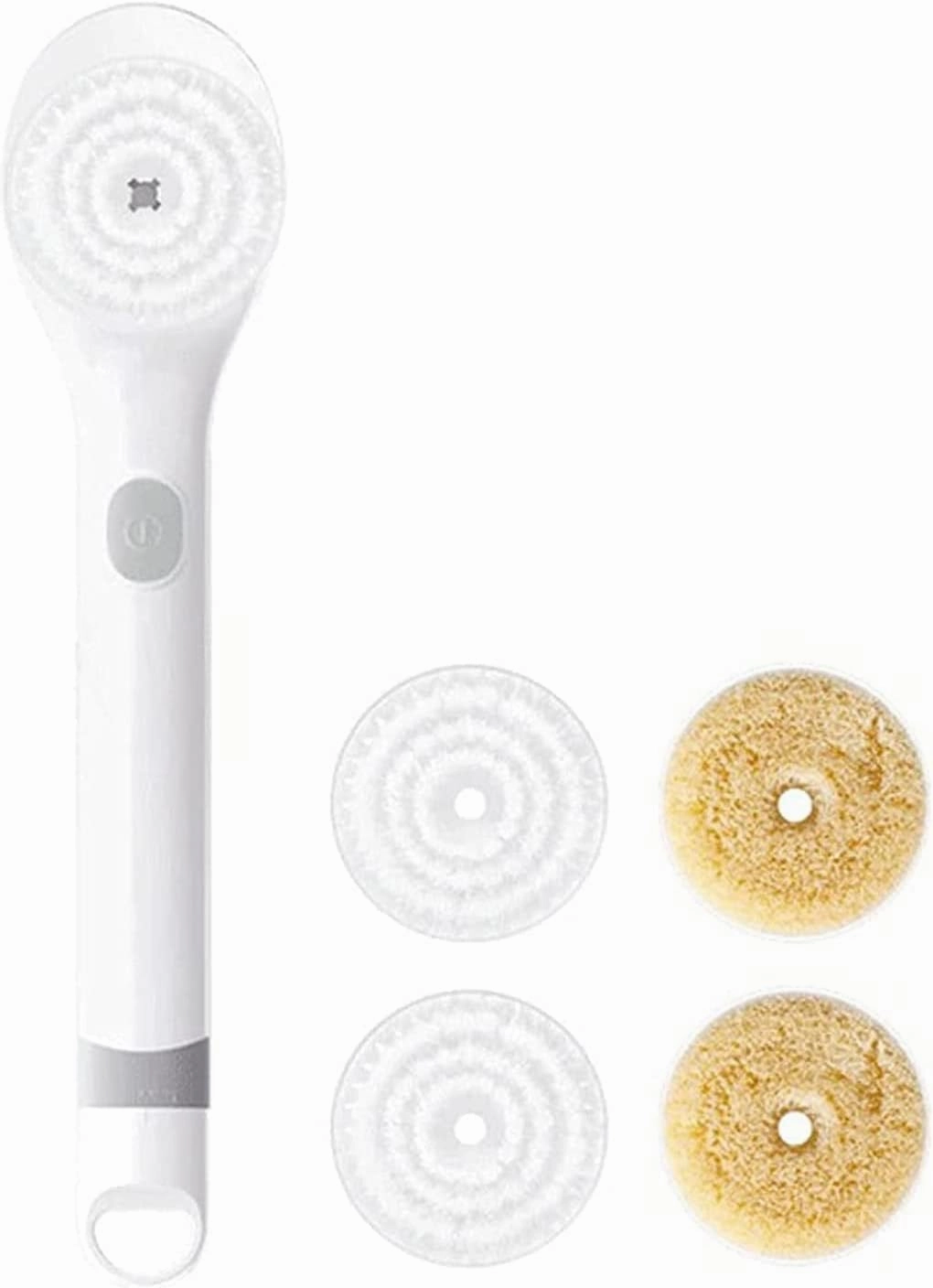 Rechargeable Rotating, Electric Back Brush with Long Handle, Exfoliating Products Back Scrubber Bath Body Scrub for Shower Facial Brush Deep Cleansing for Men Women