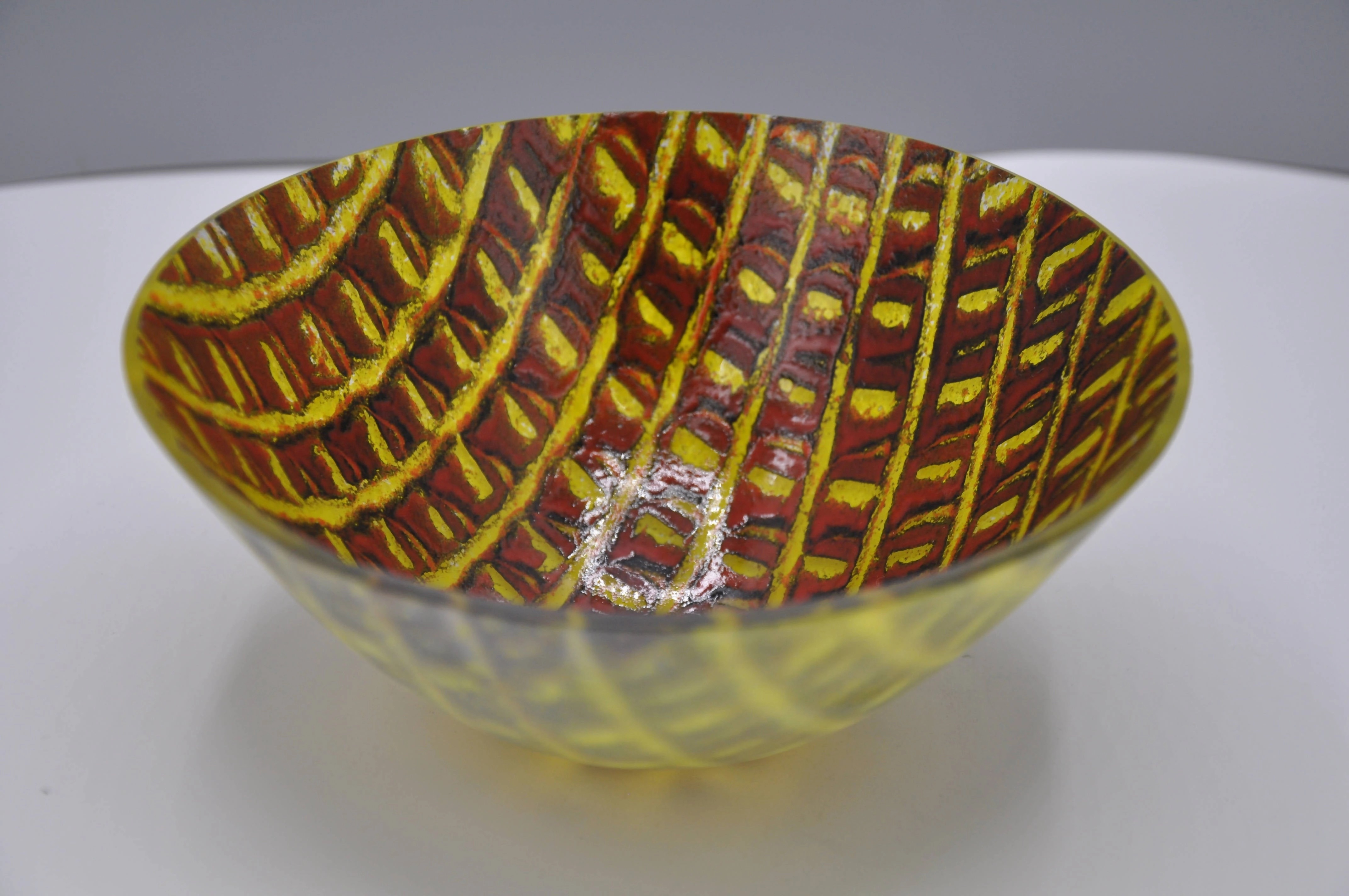 Red and Yellow powder bowl