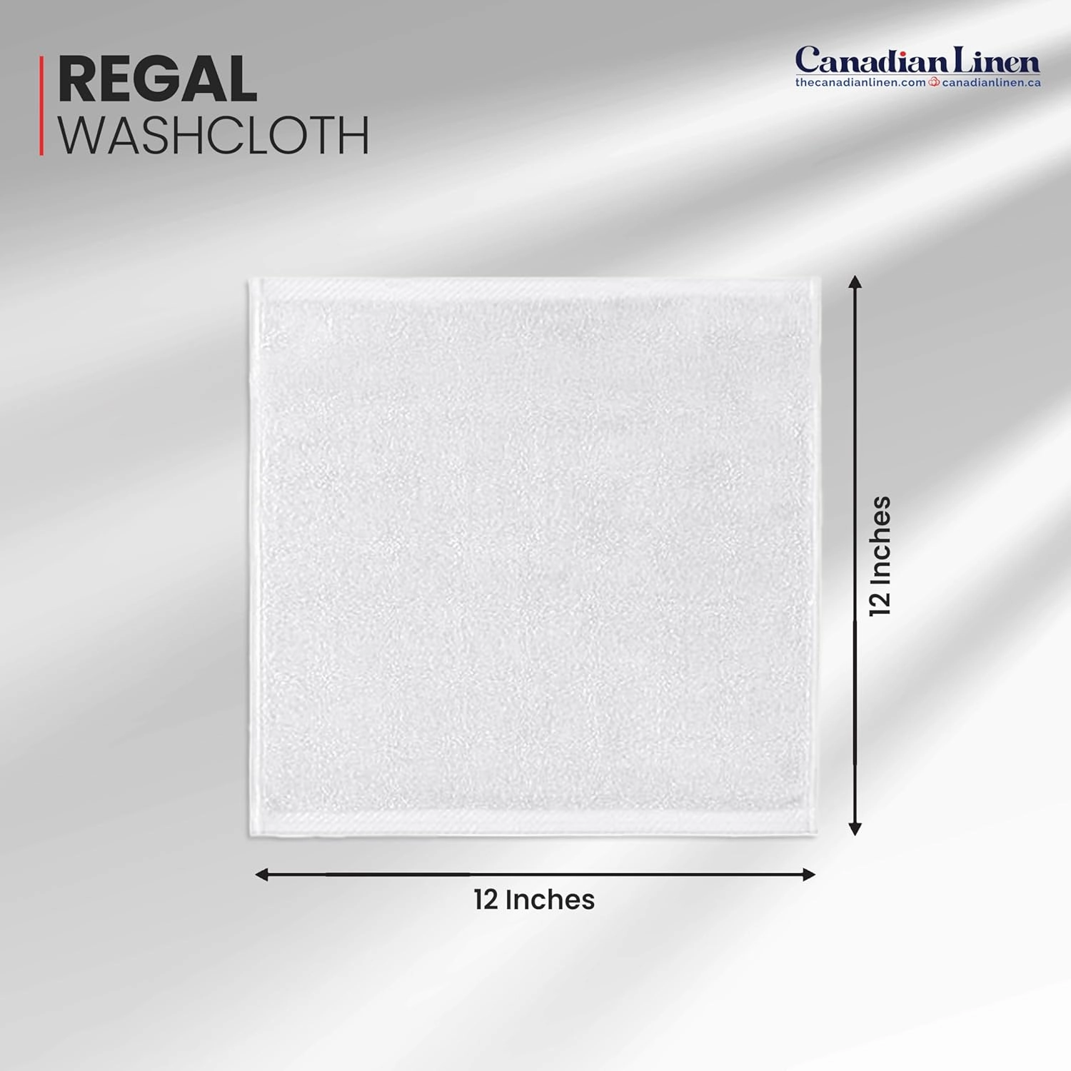 Regal Economy Washcloth 12x12, 24 Pack Absorbent Cotton Facecloth Lightweight Quick Dry White Terry Cleaning Face Towels for Bathroom Hotel Restaurant Kitchen Salon Spa Barber Shop Hair