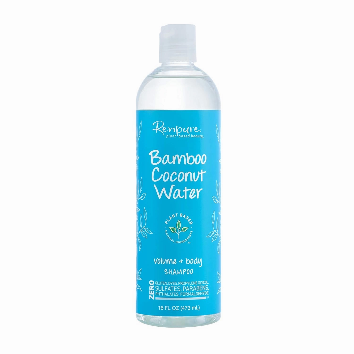 Renpure plant-based Beauty Bamboo Coconut Water Volume   Body Shampoo, 16 Fluid Oz