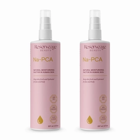 Reserveage Na-PCA Spray - Moisturizing Body Lotion for Dry Skin - Anti Aging Face Moisturizer for Women and Men with Eucalyptus Essential Oil, 8 Fl Oz (Pack of 2)