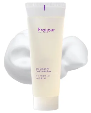 Retin-Collagen 3D Core Cleansing Foam – Anti-Aging Gel Cleanser with Collagen, Ceramide & Panthenol, Gently Removes Makeup, Deeply Hydrating, Low pH for Sensitive Skin, 8.45 fl.oz.