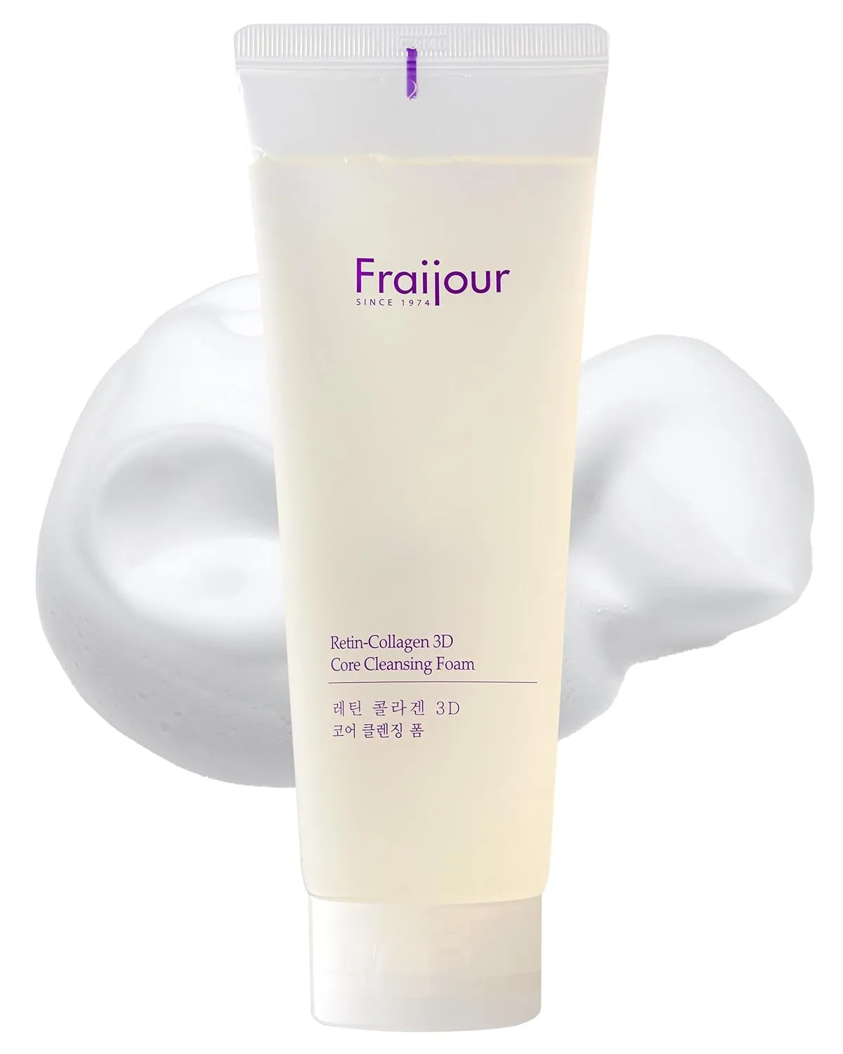 Retin-Collagen 3D Core Cleansing Foam – Anti-Aging Gel Cleanser with Collagen, Ceramide & Panthenol, Gently Removes Makeup, Deeply Hydrating, Low pH for Sensitive Skin, 8.45 fl.oz.