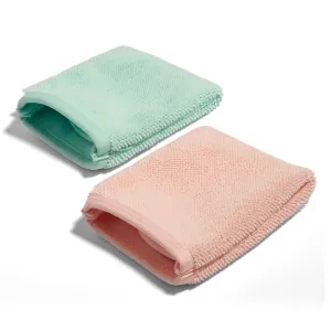 Reusable Makeup Remover Pads Cloth Set| Microfiber Face Cloth | Travel Towel | Cleansing | Gentle | Washcloths (2 Pack) | Face Wipe| Make up Cloths | Christmas