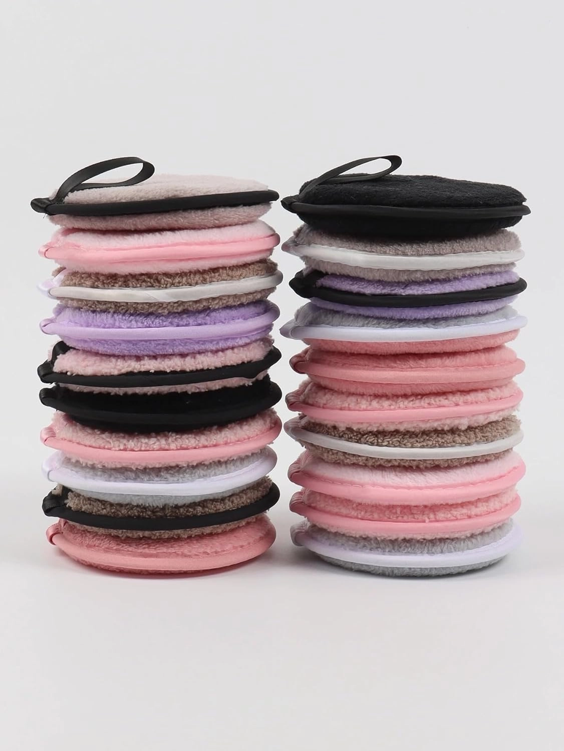 Reusable Makeup Remover Pads – 16-Pack Dual-Sided Bamboo Cotton Rounds with Laundry Bag – Eco-Friendly, Washable, Soft & Exfoliating Face Pads for All Skin Types – Large 3.15" Diameter (5PCs-3, Small)