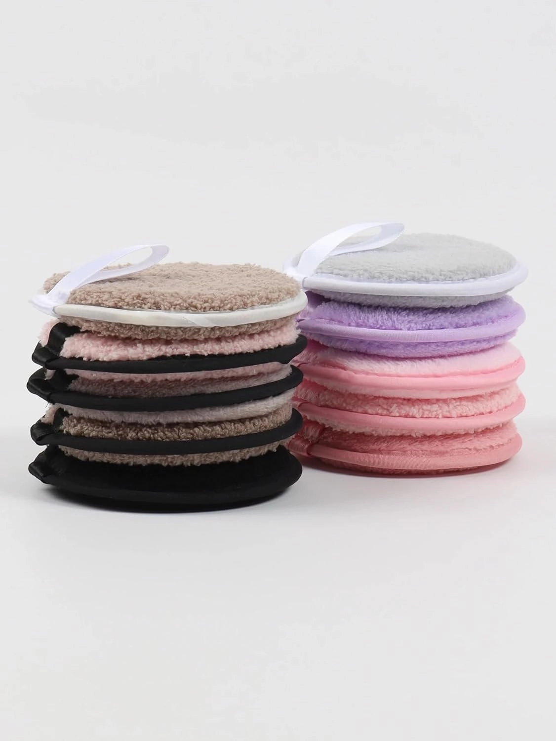 Reusable Makeup Remover Pads – 16-Pack Dual-Sided Bamboo Cotton Rounds with Laundry Bag – Eco-Friendly, Washable, Soft & Exfoliating Face Pads for All Skin Types – Large 3.15" Diameter (5PCs-3, Small)