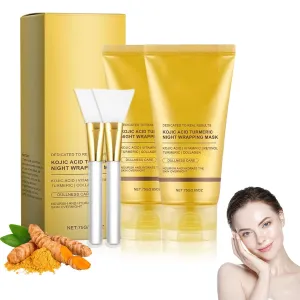 Revix Turmeric Collagen Night Mask, Collagen Mask Gentle Cleansing, Moisturizing, Nourishing (2Pcs)