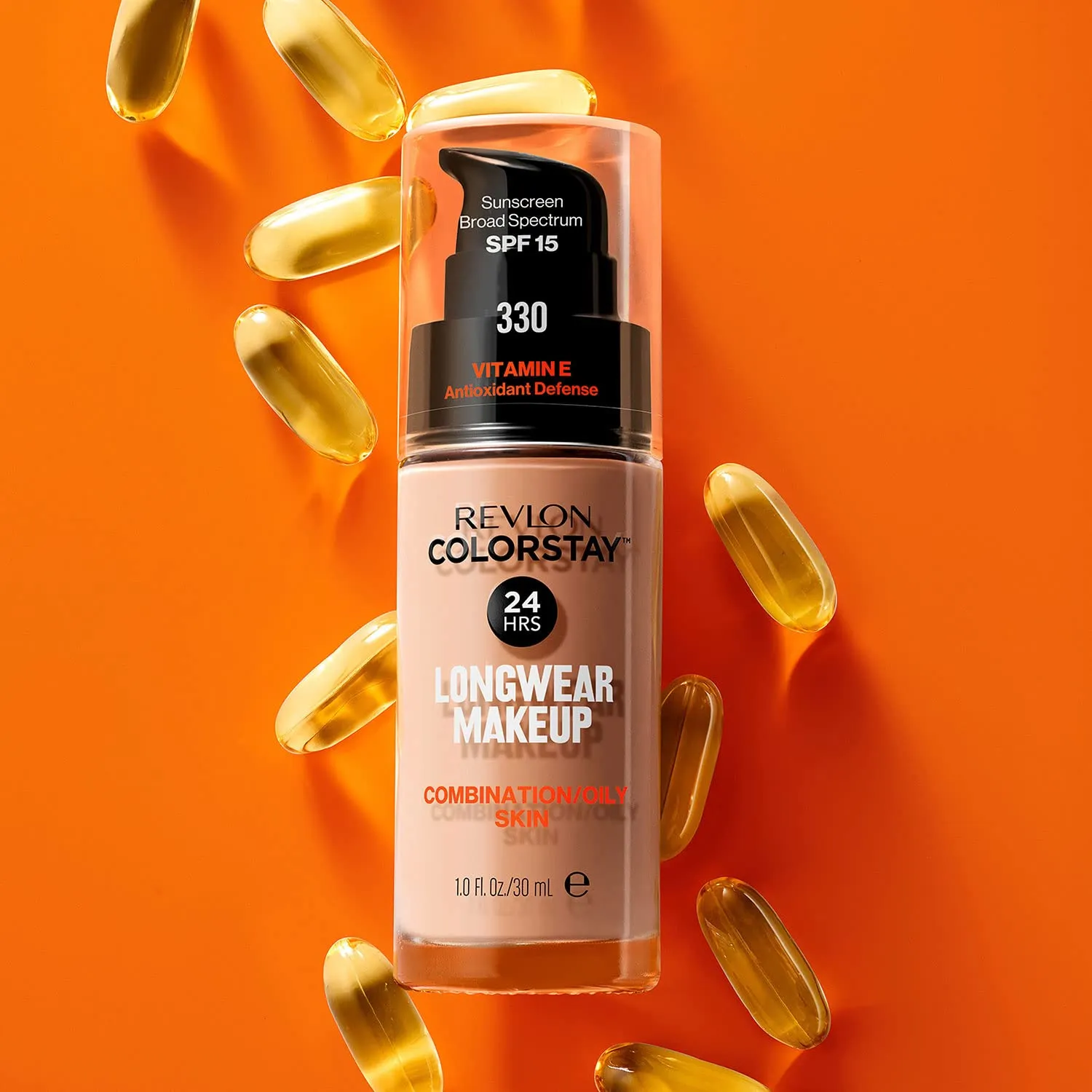 Revlon Colorstay SPF 15 Makeup Foundation for Combination/Oily Skin, Golden Caramel, 1 Fl Oz