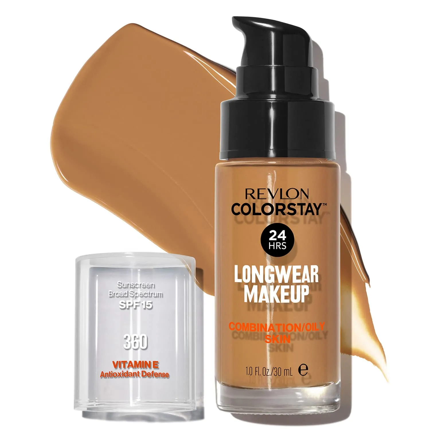Revlon Colorstay SPF 15 Makeup Foundation for Combination/Oily Skin, Golden Caramel, 1 Fl Oz