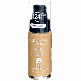 Revlon ColorStay Makeup with SoftFlex, Normal/Dry Skin, Medium Beige 240, 1 Ounce (Pack of 2)