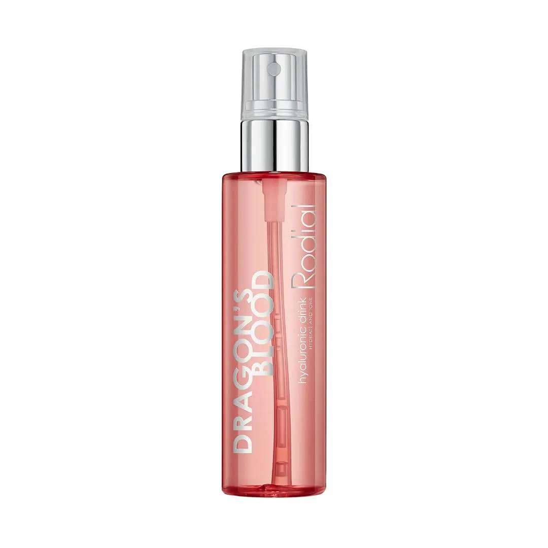 Rodial Dragon's Blood Hyaluronic Drink 3.4 fl.oz - Re-energize and Refresh - Hydrating Makeup Primer, Dewy Setting Spray, Tonic and Serum in One