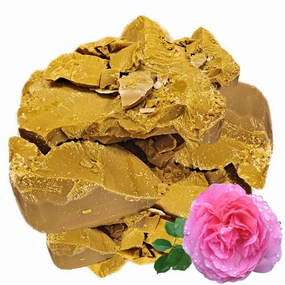 Rose Floral Wax (Bulgarian Damascus Rosa Damascena) - Pure Natural Organic Herbal Flower Plant Wax - for DIY Skin Cream, Scented Aromatherapy Melts, Candles, Solid Perfume -1 oz (28 g)