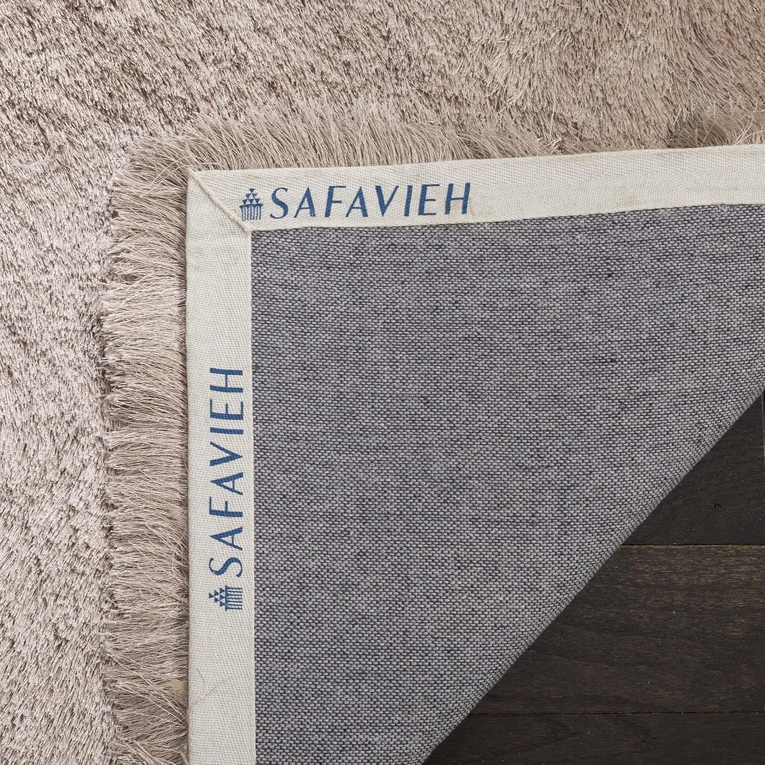 SAFAVIEH Paris Shag Collection Area Rug - 5' x 8', Beige, Handmade Silken Glam, 2.5-inch Thick Ideal for High Traffic Areas in Living Room, Bedroom (SG511-1002)