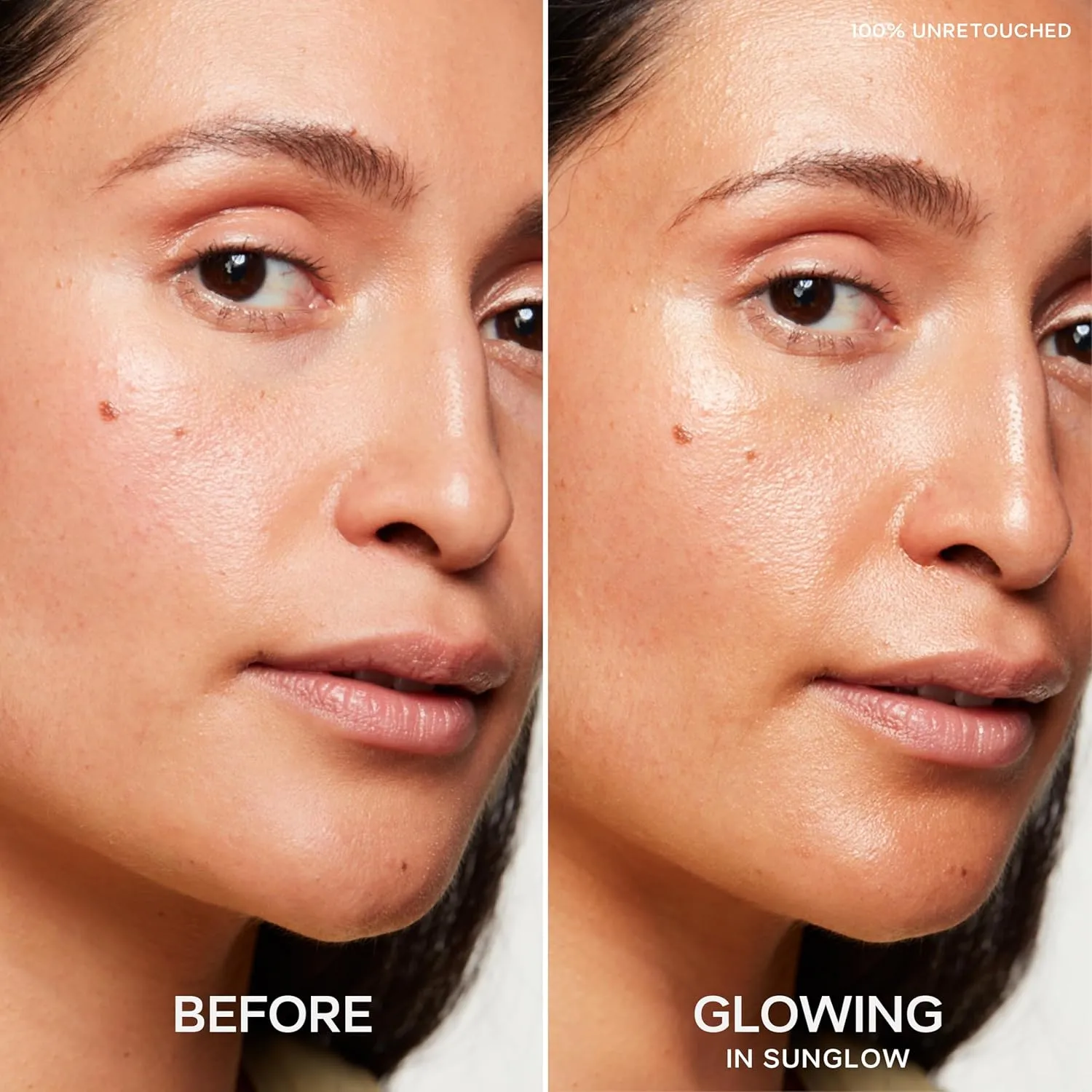 Saie Glowy Super Gel Lightweight Illuminator - Luminizer and Makeup Primer for Glowing Skin - Enriched with Vitamin C   Hydrating Squalane Oil - Sunglow (1 oz)