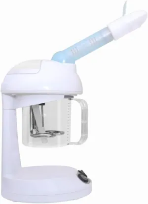 Salon Style Portable Mini Desktop Facial Steamer Ozone Spa Salon Beauty Tabletop Facial Vaporizer Steamer Rotatably Spray Head and 18min Steam Time for Personal Care
