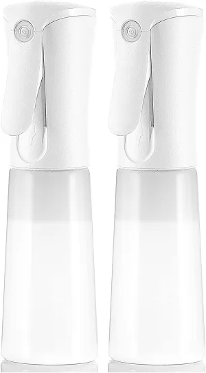 SAMURAI Z1 Mini Continuous Spray Bottle, 3.4 fl oz (100 ml) Portable Locking Function, Continuous Mist, Ultra Fine Particles, Travel & More (matte translucent 2 pieces)