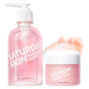 Saturday Skin Facial Makeup Remover Cleansing Melting Balm to Oil and Gel Cleanser Antioxidant Melt Cleanser Daily Face Wash
