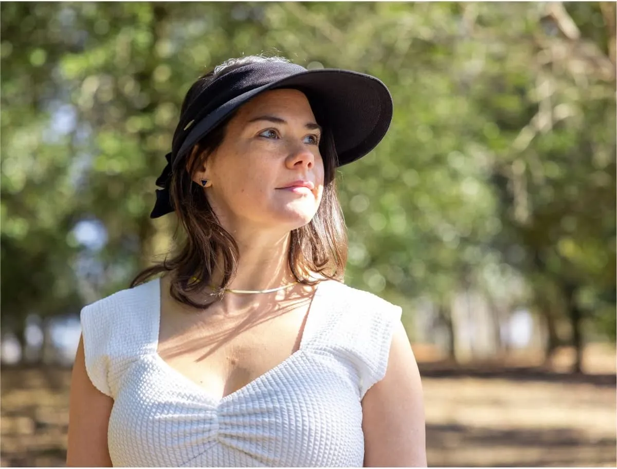 Scala Women's Visor Hat With Big Brim