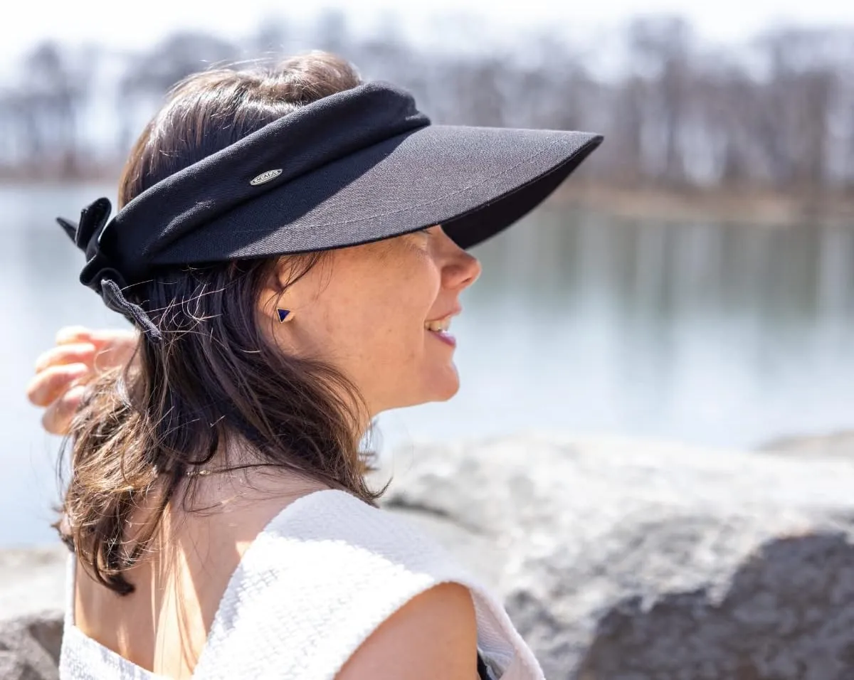 Scala Women's Visor Hat With Big Brim