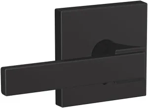 Schlage Custom FC172 NBK 622 COL Northbrook Non-Turning Lever with Collins Trim, Matte Black