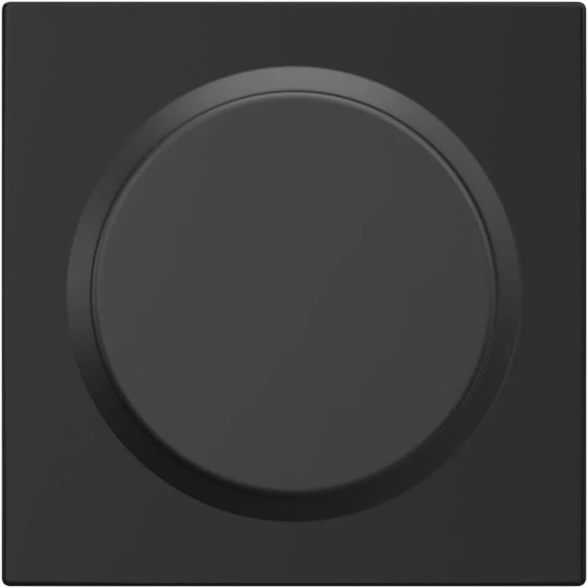 Schlage F170 BWE 622 COL Bowery Knob with Collins Trim Non-Turning Dummy Door Handle, Matte Black