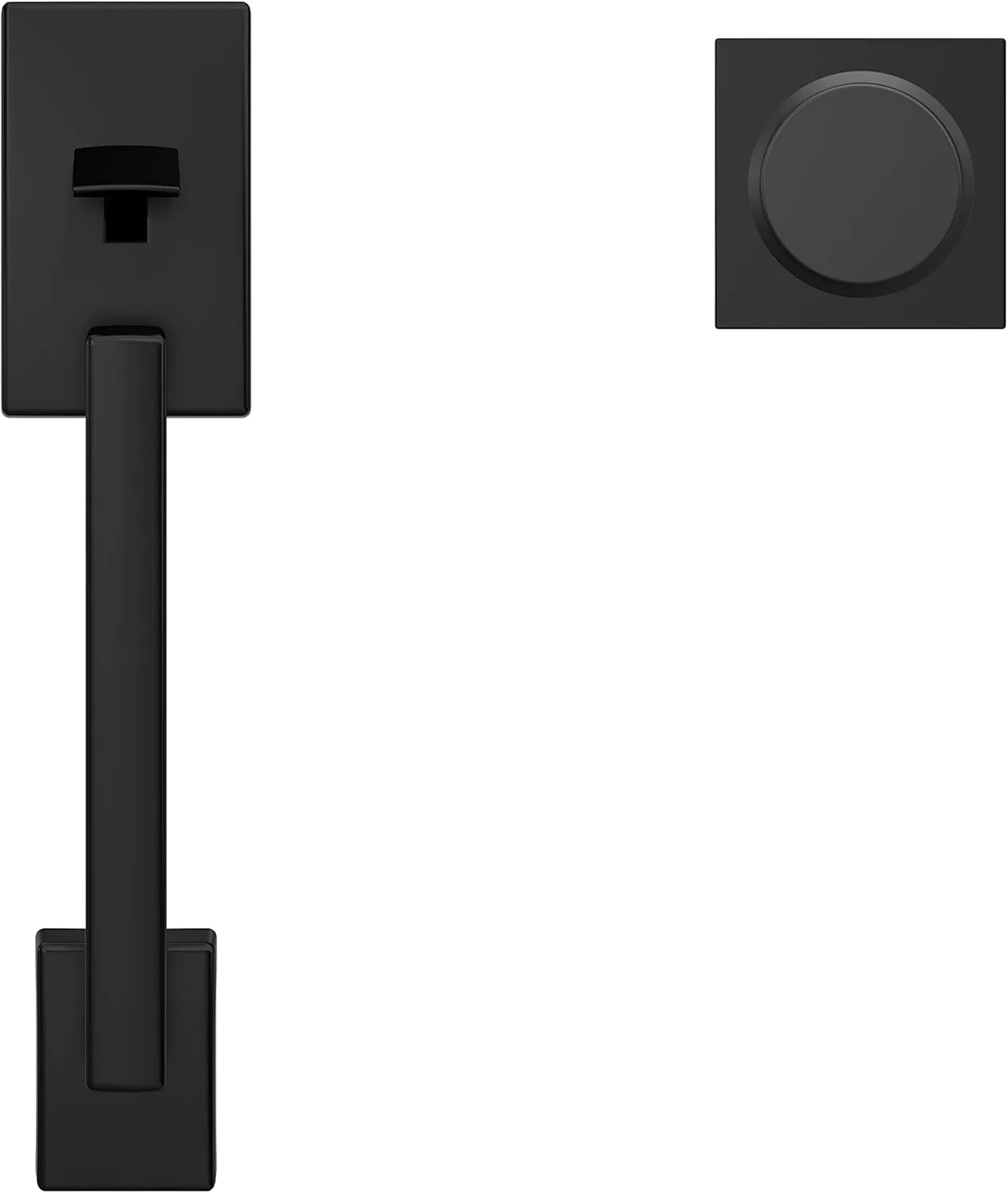 SCHLAGE FE285 CEN 622 BWE COL 16-080 10-027 134 Front Entry Handleset Interior, Collins Trim, Matte Black