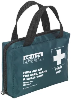 Sealey SFA02 First Aid Kit Medium for Cars, Taxis & Small Vans - BS 8599-2 Compliant
