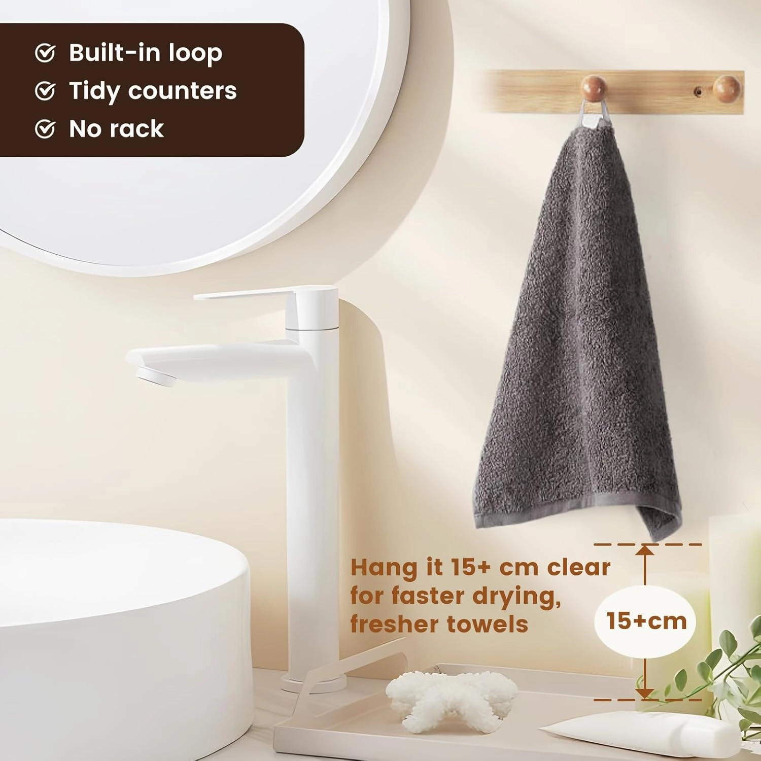 SEMAXE 100% Cotton Washcloths 12-Pack, 13 × 13 Inch Soft Luxury Face Towels – Super Absorbent & Quick-Dry, Premium Cloth with Hanging Loop, Oeko-TEX Certified, Gift-Ready Box