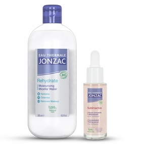 Sensitive Skin Rehydrate Micellar Water 16.9 fl oz & Sublimactive Anti-Aging Firming Serum 1.01 fl oz Skincare Bundle