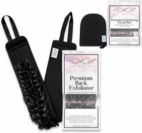 Seraphic Skincare Premium Exfoliating Facial Mitt & Back Exfoliator – Facial Scrub Pad for Gentle Cleansing & Exfoliation – Dual-Sided Back Scrubber for Deep Exfoliation & Cleansing
